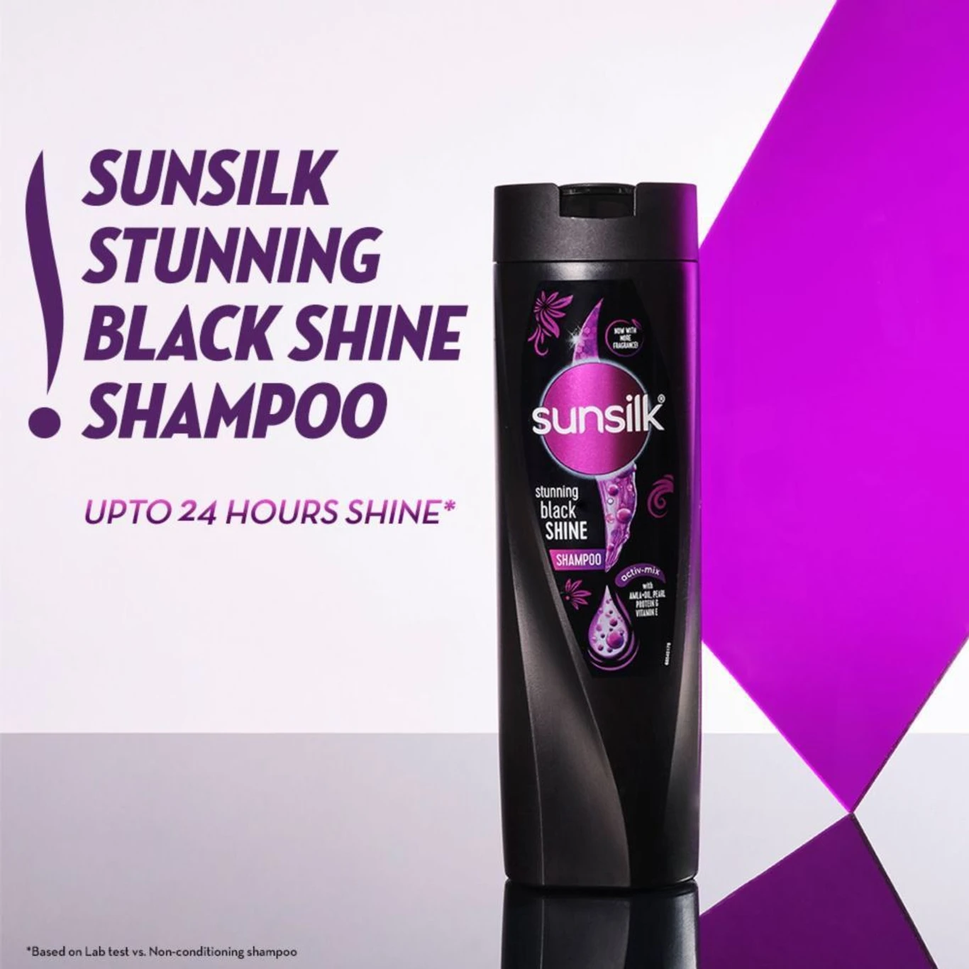 SUNSILK Stunning Black Shine Shampoo (1 L)