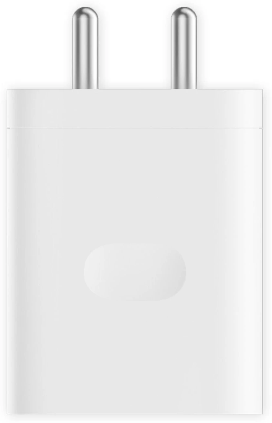 80 W SuperVOOC 6 A Wall Charger for Mobile with Detachable Cable (White, Cable Included)