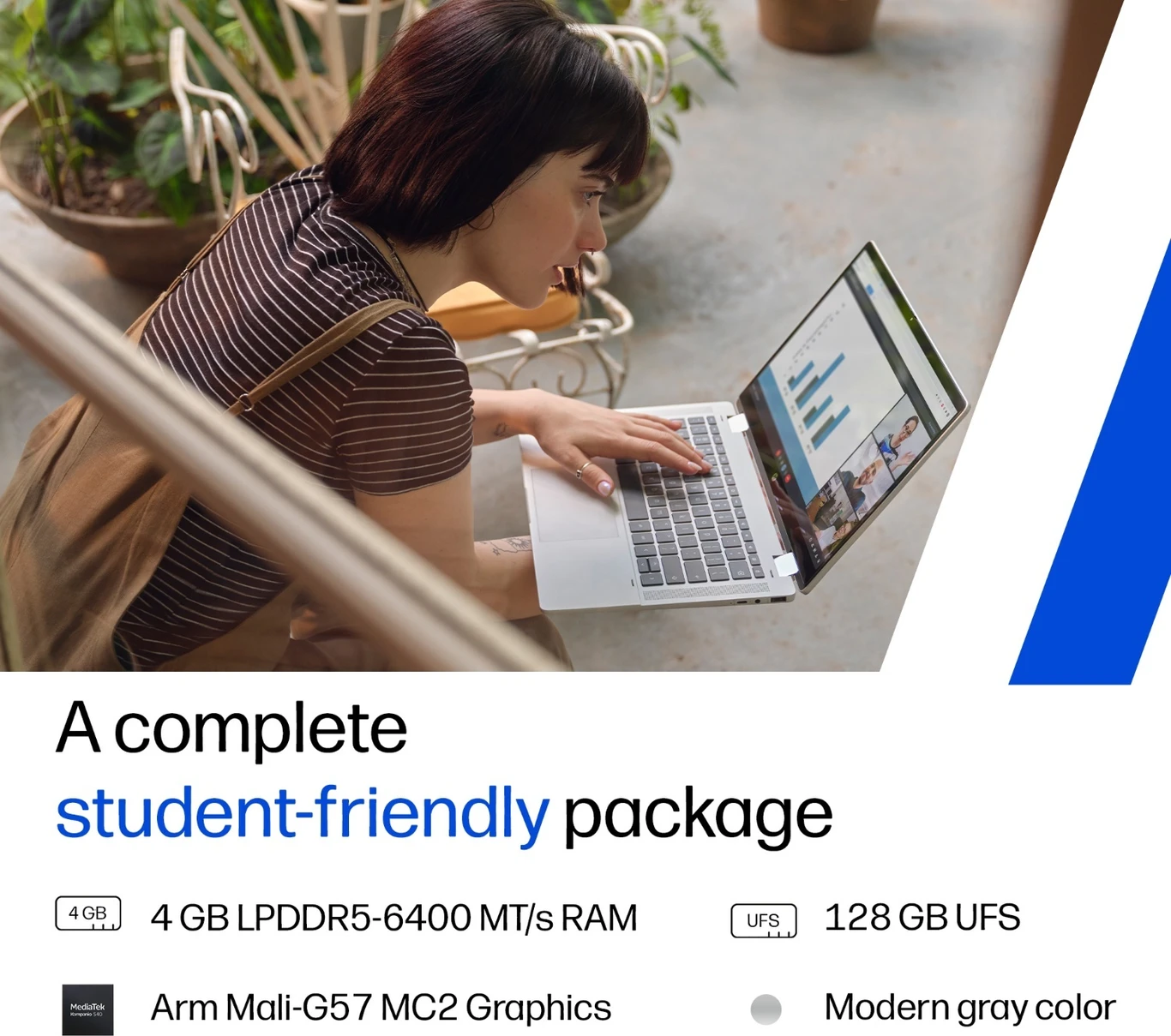 HP Chromebook 14-inch Laptop – MediaTek Kompanio 540